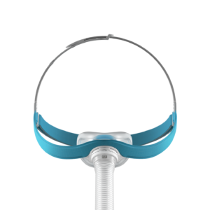 F&P Evora Nasal CPAP mask with headgear, front view
