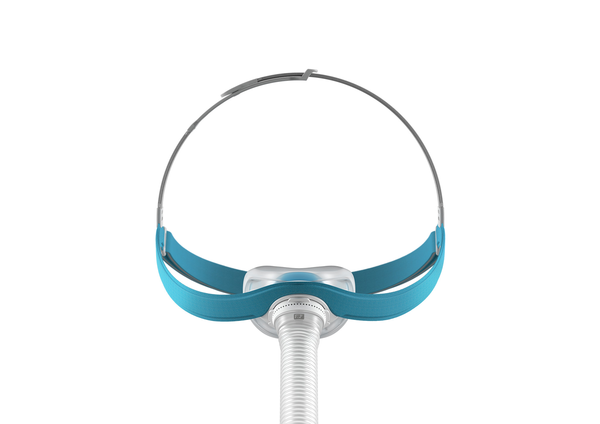 F&P Evora Nasal CPAP mask with headgear, front view