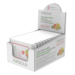Pürdoux CPAP Mask Wipes - Grapefruit & Lemon Travel Box