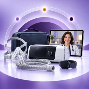 Complete Care+ CPAP package with a virtual respiratory clinician